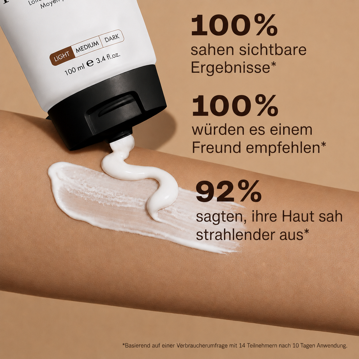 🔥Bis zu 75 % Rabatt auf Insidece® Hydrating Sunless Tanning Loti 🌞Kein orangefarbener Teint, streifenfreier Glanz