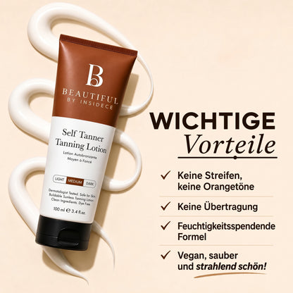 🔥Bis zu 75 % Rabatt auf Insidece® Hydrating Sunless Tanning Loti 🌞Kein orangefarbener Teint, streifenfreier Glanz