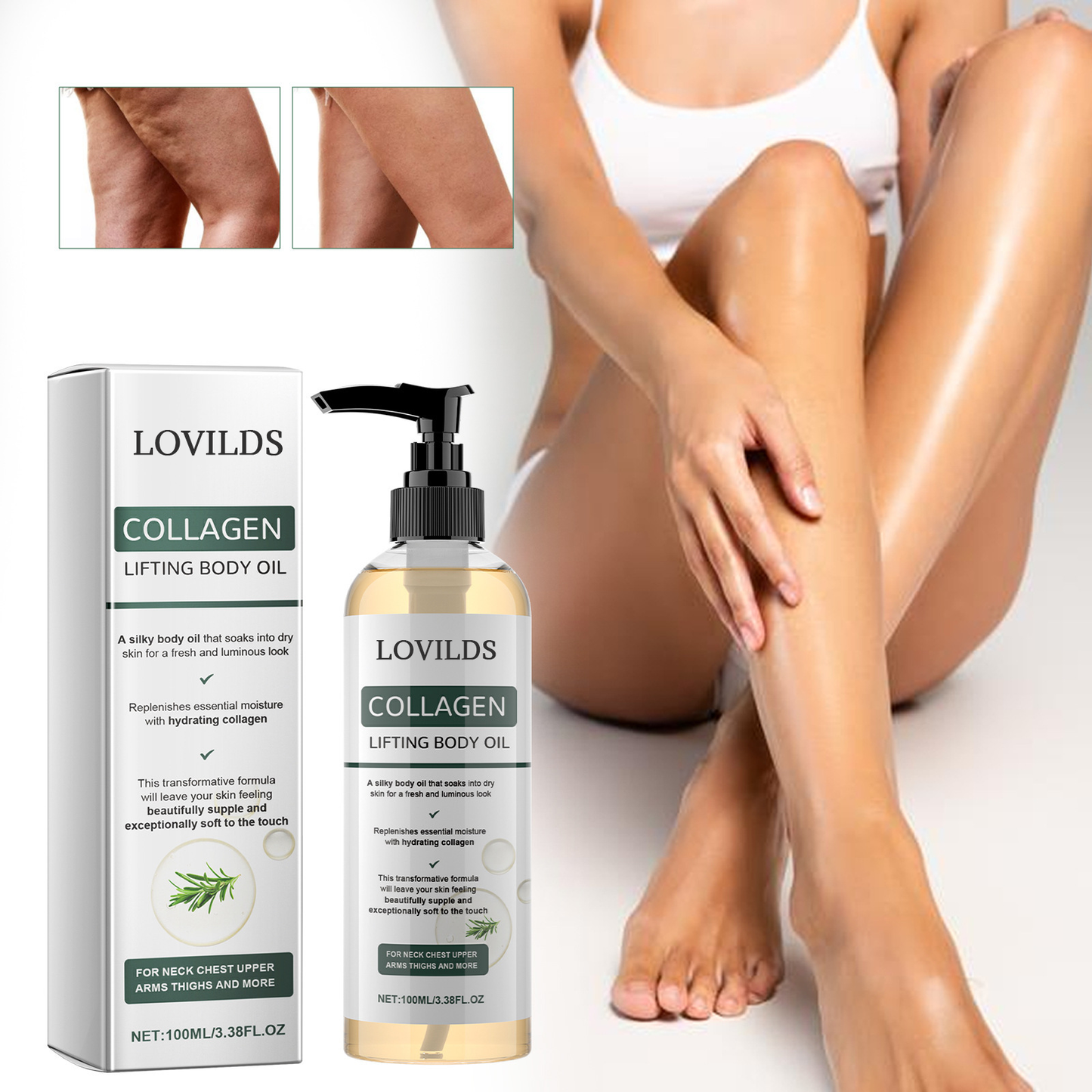 LOVILDS™ | Strafft und verfeinert erschlaffte Haut um 98 % in 24 Stunden.